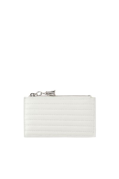 Diesel Women Card Holder Coin Xs|Card Holder In Quilted Leather Wallets White